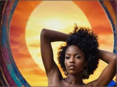 uN SUEÑO...,this is an image of a woman posing ,ledisi,sharmell,womanist,divine healing energy,beautiful african american women,lachanze