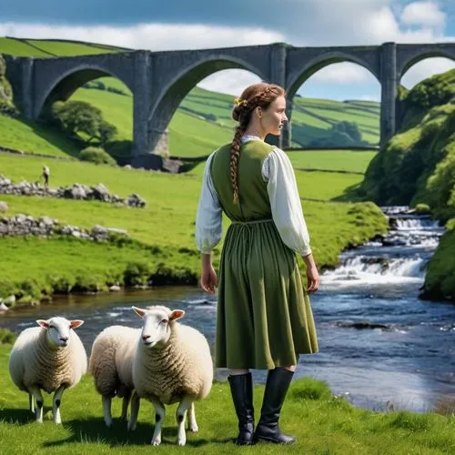 shepherdess,shepherdesses,shire,dalgleish,ireland,narnians,riverdance,cumbria,northanger,scotswoman,gaelic,kirtle,sightseers,wales,irlanda,sheep knitting,ecosse,gwenllian,ithilien,shepherd romance,Photography,General,Realistic