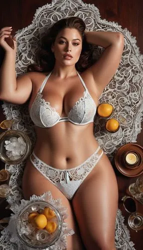 plus-size model,gordita,fruit basket,plus-size,kitchen table,fruit platter,fruit plate,dessert,doily,centrepiece,beautiful woman body,sweet table,coco blanco,fresh fruits,table setting,buffet,cake buffet,brazilianwoman,melons,french silk,Unique,Design,Knolling