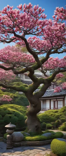 sakura tree,the japanese tree,blossom tree,japanese magnolia,japanese sakura background,sakura trees,cherry blossom tree,sakura branch,magnolia tree,flower tree,chinese magnolia,bonsai,silk tree,japanese garden ornament,flourishing tree,sakura background,blooming tree,bonsai tree,japan garden,flowering tree,Illustration,Realistic Fantasy,Realistic Fantasy 26