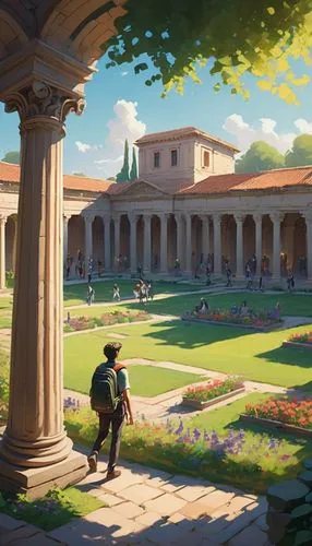 italy colosseum,tuscan,venaria,coliseum,sapienza,piazza,stanford,apolloni,colosseum,schoolyard,courtyard,serenata,landscaper,stanford university,bastion,verona,layton,hacienda,vencel square,country estate,Illustration,Paper based,Paper Based 17