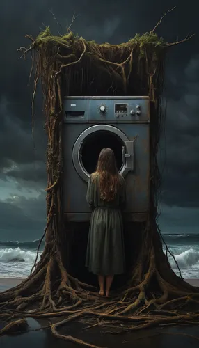 washing machine,washing machines,washer,uprooted,the drum of the washing machine,washing clothes,dry laundry,launder,laundromat,laundry,photo manipulation,conceptual photography,dryer,laundress,laundry room,clothes dryer,washers,surrealism,photomanipulation,flotsam and jetsam,Photography,General,Natural