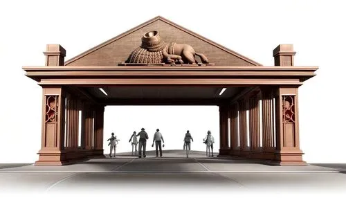 pediment,mithraeum,triumphal arch,amphipolis,3d rendering,the court sandalwood carved,tepidarium,3d render,tabernacle,hermannsdenkmal,mandap,proscenium,lion capital,sketchup,victory gate,3d model,erechtheus,constantine arch,pediments,wooden mockup