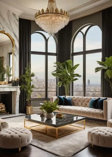 penthouses,ornate room,livingroom,living room,luxury home interior,apartment lounge,opulently,sitting room,great room,opulent,luxe,mahdavi,modern decor,palatial,opulence,interior decor,interior design,contemporary decor,palladianism,brownstone,Illustration,American Style,American Style 11