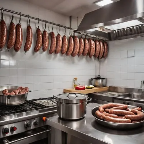 thuringian sausage,saucisson de lyon,knackwurst,bockwurst,sausage plate,sausage platter,lardon,sausages,andouille,kielbasa,boiled sausage,chinese sausage,boerewors,bratwurst,frankfurter würstchen,bologna sausage,cooked salami,danish breakfast plate,longaniza,exhaust hood,Photography,General,Realistic