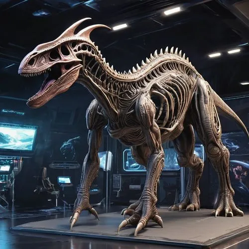 tyrannus,gigantoraptor,eoraptor,aetosaurs,thecodontosaurus,dinosaur skeleton,majungasaurus,cynorhodon,hadrosaurus,airavata,uintatherium,gorgosaurus,vulcanus,aucasaurus,kritosaurus,therizinosaurs,jawhara,mamenchisaurus,tirannosaurus,exocrine,Conceptual Art,Sci-Fi,Sci-Fi 13