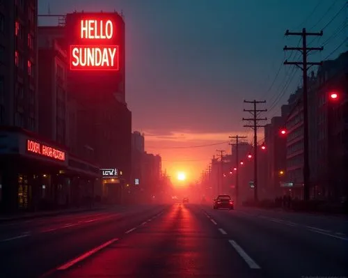 sunnyland,rising sun,los angeles,sun,dead sunday,sunrise