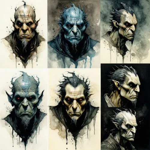 orcs,mordenkainen,reavers,frankensteins,darzins,skinwalkers,Illustration,Abstract Fantasy,Abstract Fantasy 18