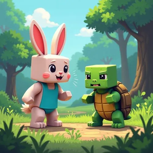 green animals,cute cartoon image,scribblenauts,littlebigplanet,game illustration,rabbids