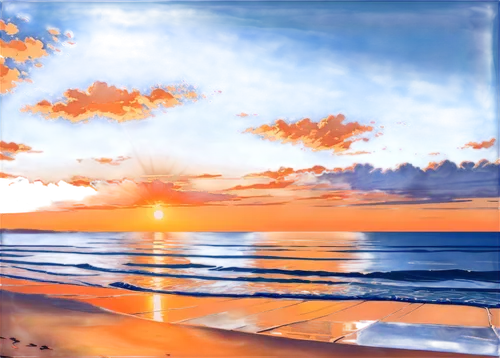 sunrise beach,sunburst background,atmosphere sunrise sunrise,tugun,sunset beach,seascape,sun reflection,beach landscape,easter sunrise,sunrise,sunup,golden sands,sunburst,sunrises,unmiset,tramonto,subset,sun and sea,morning illusion,morningtide,Illustration,Japanese style,Japanese Style 06