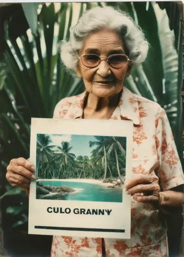 rosa curly,grama,grandmother,guam,hula,matruschka,kalua,culantro,vintage photo,grandma,old woman,granny,century plant,cuban,coco blanco,cayo coco,elderly lady,wild celery,cd cover,polaroid,Photography,Documentary Photography,Documentary Photography 03