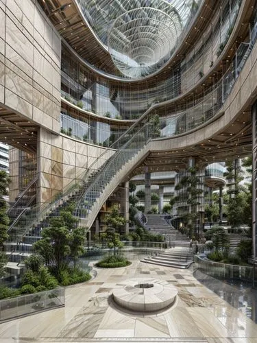 largest hotel in dubai,futuristic architecture,modern office,oval forum,glass building,winter garden,hongdan center,circular staircase,kirrarchitecture,glass facade,sky space concept,eco-construction,3d rendering,archidaily,chinese architecture,jewelry（architecture）,barangaroo,oasis of seas,singapore,corporate headquarters,Architecture,Large Public Buildings,Masterpiece,High-tech Postmodernism