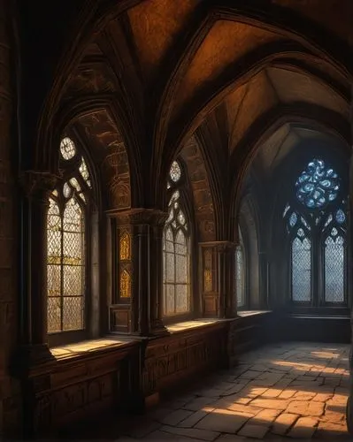 hall of the fallen,undercroft,cloistered,alcove,inglenook,doorways,archways,sacristy,cloisters,scriptorium,stained glass windows,cloister,hammerbeam,sanctuary,dandelion hall,the threshold of the house,crypt,hallway,illumination,hours of light,Art,Classical Oil Painting,Classical Oil Painting 13