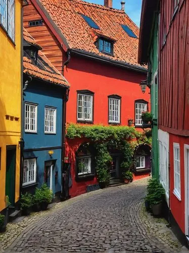 odense,bryggen,bergen,aarhus,fogge,bryggman,historic old town,bryggeri,ystad,stavanger,trondheim,denmark,quedlinburg,luneburg,drammens,half-timbered houses,danmark,simrishamn,townscapes,nordjylland,Conceptual Art,Fantasy,Fantasy 15