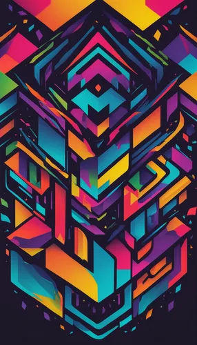 isometric,abstract design,abstract retro,80's design,zigzag background,colorful foil background,cubes,geometric,vector graphic,dribbble,zigzag,cubic,bismuth,kaleidoscope art,dimensional,vector design,kaleidoscope,vector illustration,abstract multicolor,adobe illustrator,Unique,3D,Modern Sculpture