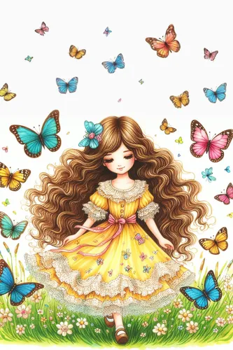 butterfly clip art,butterfly background,little girl fairy,julia butterfly,vanessa (butterfly),butterflies,yellow butterfly,butterfly floral,flower fairy,butterfly day,butterflay,little girl in wind,fl