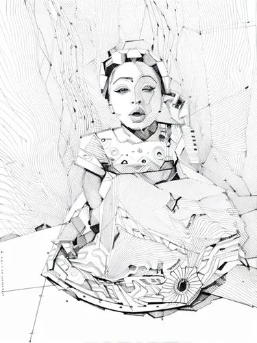 baby frame,girl sitting,infant,camera drawing,baby monitor,geometric ai file,little buddha,child portrait,multiple exposure,photo effect,child art,distorted,child is sitting,krishna,digital artwork,cl