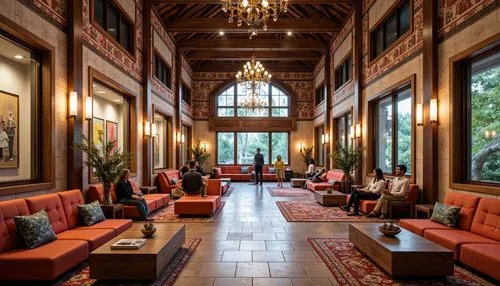 amanresorts,hotel lobby,ahwahnee,lobby,hotel hall,casa fuster hotel,haveli,biltmore,foyer,hotel de cluny,philbrook,wild west hotel,javanese traditional house,caramoor,yountville,luxury home interior,beverly hills hotel,anantara,filoli,wooden beams