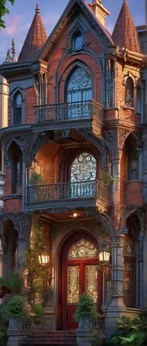 brownstones,victorian,victorian house,victoriana,brownstone,old victorian,haddonfield,ravenswood,halloweentown,briarcliff,dandelion hall,driehaus,doll's house,victorians,maplecroft,dreamhouse,castlevania,two story house,mansard,fairy tale castle,Conceptual Art,Sci-Fi,Sci-Fi 06