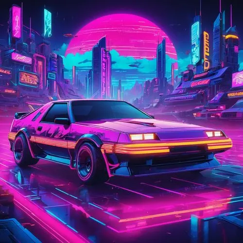 80s,80's design,toyota ae85,retro background,pontiac fiero,1980's,3d car wallpaper,retro,retro car,camaro,neon arrows,neon,retro styled,aesthetic,cyberpunk,retro vehicle,electric,1980s,porsche 944,corvette,Conceptual Art,Sci-Fi,Sci-Fi 27