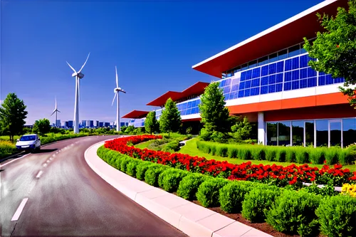 wind park,greentech,wind power plant,3d rendering,park wind farm,sketchup,solyndra,suburbanized,futuristic landscape,aerotropolis,technopark,solar power plant,windpower,renewable energy,renewable,landscaped,thermal power plant,render,wind edge,windenergy,Illustration,Realistic Fantasy,Realistic Fantasy 10