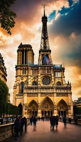 notre dame,paris,notredame,notredame de paris,parigi,notre,french digital background,pariz,paris clip art,watercolor paris,french building,parisii,france,parisian,paree,saint michel,universal exhibition of paris,francia,the eiffel tower,parisien,Illustration,Realistic Fantasy,Realistic Fantasy 37