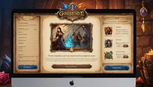 web mockup,fairy tale icons,award background,landing page,scroll border,website design,merchant,collectible card game,massively multiplayer online role-playing game,scandia gnome,scrolls,website icons,home page,game illustration,mobile game,collected game assets,keyword pictures,northrend,advisors,development concept,Conceptual Art,Fantasy,Fantasy 31