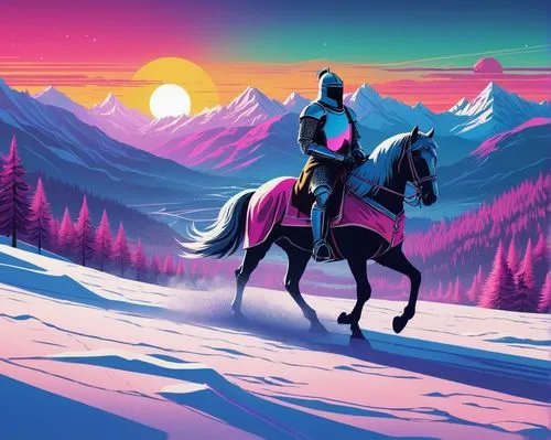 unicorn background,colorful horse,whitehorse,skijoring,the spirit of the mountains,kicking horse,painted horse,black horse,mountain spirit,darkhorse,horseman,sleigh ride,mountain sunrise,tsilhqot,vector illustration,horseback,digital background,northen lights,unicorn art,background image,Conceptual Art,Sci-Fi,Sci-Fi 12