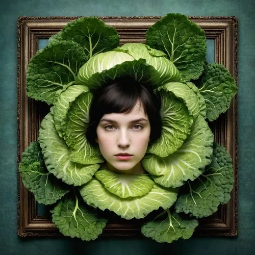 girl in a wreath,brassica,head of lettuce,romaine,romanescu,cabbage leaves,leaf vegetable,romaine lettuce,kawaii vegetables,vegetable,green dragon vegetable,lettuce leaves,cabbage,pak-choi,vegetarian,savoy cabbage,a vegetable,green salad,vegetables,salad,Photography,Documentary Photography,Documentary Photography 29