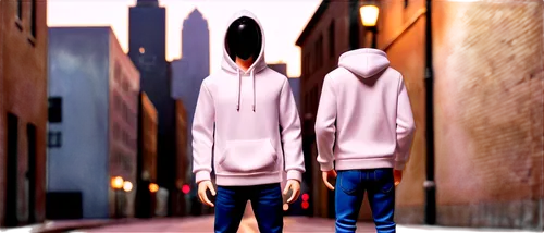 hoodie,anoraks,hoodies,hoods,tracksuits,couple silhouette,sweatsuits,hooded,alleyway,faceless,3d render,art background,backstreets,alleyways,balaclavas,rotoscope,trayvon,derivable,balaclava,adolescentes,Unique,3D,Garage Kits