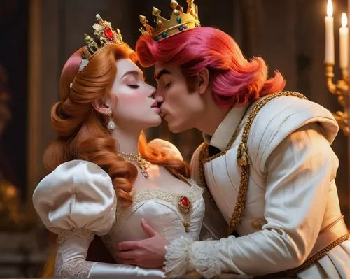 heart with crown,prince and princess,fairytale,fairy tale,a fairy tale,first kiss,boy kisses girl,makeout,cendrillon,shippen,princedom,kissed,kissing,princeps,fairytales,versailles,the coronation,meissen,amoureux,fealty,Art,Classical Oil Painting,Classical Oil Painting 07