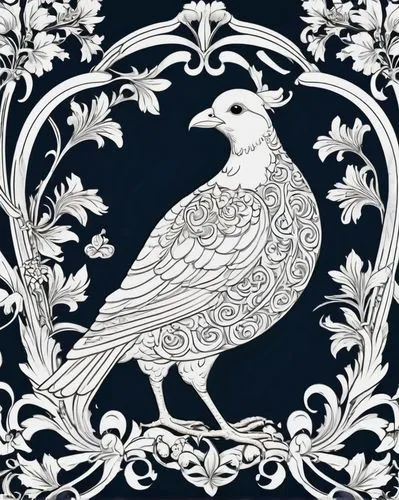 coat of arms of bird,an ornamental bird,bird pattern,dove of peace,ornamental bird,victoria crown pigeon,white dove,doves and pigeons,prince of wales feathers,araucana,paisley digital background,white pigeon,turtledove,doves of peace,dove,white grey pigeon,eagle illustration,flower and bird illustration,crown pigeon,pigeons and doves,Illustration,Retro,Retro 13