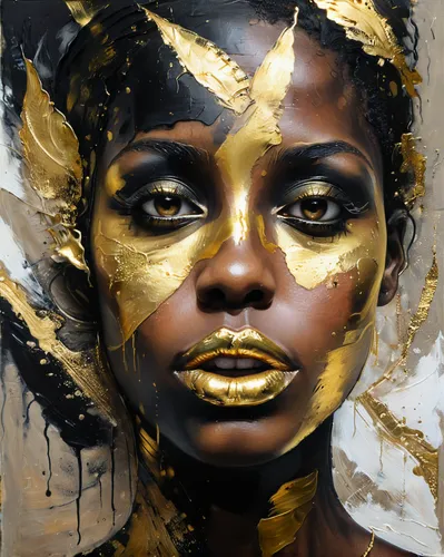 gold leaf,gold paint stroke,gold paint strokes,golden mask,gold foil art,gold mask,gilding,gold foil,gold foil mermaid,golden crown,foil and gold,painted lady,oil painting on canvas,golden wreath,gold foil crown,gold lacquer,yellow-gold,oil paint,gold crown,mystical portrait of a girl,Art,Artistic Painting,Artistic Painting 29