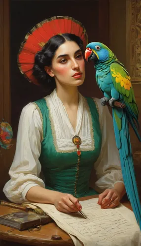 rosella,parrot couple,parrots,quaker parrot,parrot,south american parakeet,passerine parrots,quetzal,conure,parakeet,rare parrots,macaws of south america,guatemalan quetzal,macaw,flower and bird illustration,bird painting,lovebird,guacamaya,exotic bird,emile vernon,Art,Classical Oil Painting,Classical Oil Painting 23