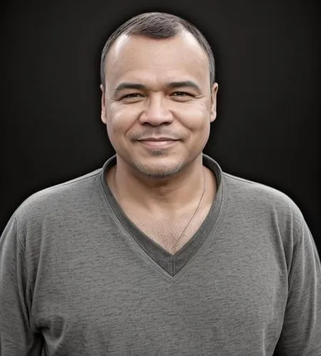 a man with short hair and a dark shirt smiling,inafune,kurniawan,budi,sjahrir,kamarul,azmi,Common,Common,Natural