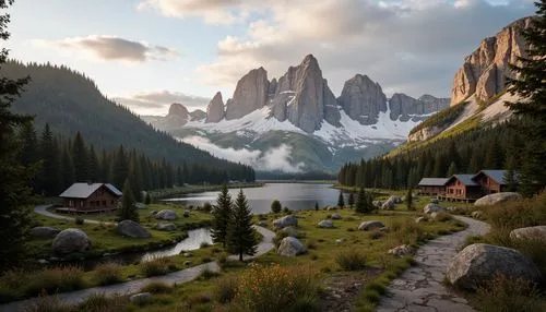 landscape background,fantasy landscape,mountain landscape,mountainous landscape,salt meadow landscape,mountain scene,autumn mountains,alpine landscape,beautiful landscape,dolomites,mountain settlement,world digital painting,nature landscape,mountain meadow,oberland,mountain range,landscape mountains alps,paisaje,nature background,landscapes beautiful