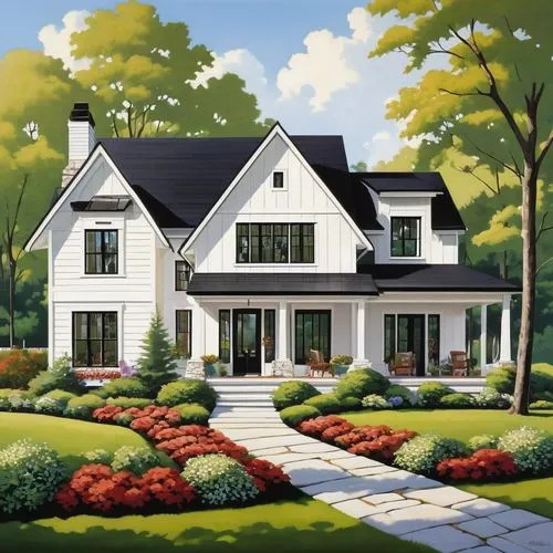 houses clipart,home landscape,house painting,hovnanian,landscaped,residential house,landscapist,homebuilder,exterior decoration,country house,house drawing,residential property,townhomes,beautiful home,house painter,subdivision,homebuilding,new england style house,country cottage,two story house,Illustration,American Style,American Style 05