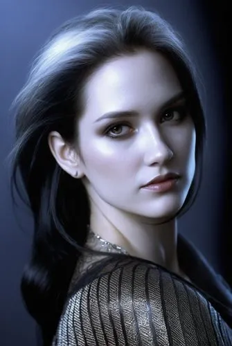 a woman with makeup is shown in black and white,padme,katniss,arwen,drusilla,esme,aeryn,Illustration,American Style,American Style 06