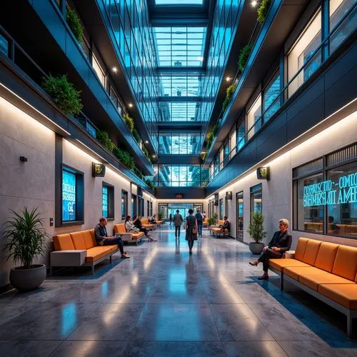 atriums,atrium,lobby,pedway,modern office,deloitte,business centre,headquaters,wintergarden,phototherapeutics,corridors,offices,esade,foyer,bureaux,bridgepoint,kaust,office buildings,genentech,headquarter