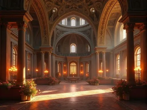 monastery of santa maria delle grazie,the basilica,basilica,sanctuary,santa maria della salute,cathedral of modena,cathedral,duomo,basilica of saint peter,sapienza,aisle,basilius,basilica di san pietro,saint peter's basilica,grandeur,basilides,empty interior,st peter's basilica,sacristy,sancta,Photography,General,Realistic