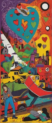 indigenous painting,khokhloma painting,cd cover,aboriginal painting,mural,shirakami-sanchi,pachamama,albuquerque,bobby-car,rainbow world map,ica - peru,river of life project,tucano-toco,hippy market,murals,album cover,bobbycar-race,1971,cover,keith haring,Art,Artistic Painting,Artistic Painting 33