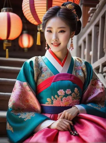 chuseok,hanbok,goryeo,gisaeng,hanfu,dongyi,maiko,geiko,sungkyunkwan,joseon,dongbuyeo,korean culture,geisha girl,oriental girl,oriental princess,gojoseon,hanseong,gudeok,hansung,yiji,Illustration,Japanese style,Japanese Style 18