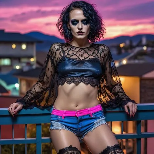 catrina,neon body painting,catrina calavera,sky rose,barb wire,cyberpunk,jasmine sky,eva,neon light,toni,harnessed,fusion photography,neon makeup,barbwire,neo-burlesque,sexy woman,neon lights,goth woman,femme fatale,see-through clothing,Photography,General,Realistic