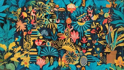 kimono fabric,floral pattern,flower fabric,floral composition,botanical print,flowers fabric,floral background,flowers pattern,summer pattern,colorful floral,tropical bloom,blue floral,endpapers,tropi