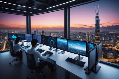 computer room,blur office background,modern office,computer workstation,monitor wall,the server room,pc tower,workstations,fractal design,control center,working space,thinkcentre,control desk,trading floor,computer monitor,cyberview,cyberscene,monitors,cyberport,workspaces,Illustration,Japanese style,Japanese Style 09