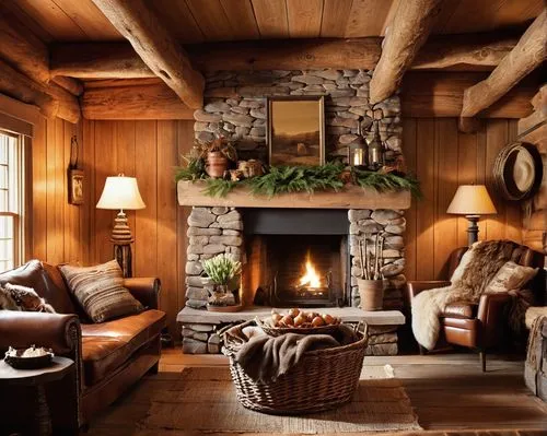 christmas fireplace,fire place,fireplace,coziness,warm and cozy,coziest,rustic aesthetic,log cabin,log home,log fire,winter house,fireplaces,rustic,wooden beams,cozier,country cottage,the cabin in the mountains,cabin,cosier,christmas room,Illustration,Retro,Retro 06