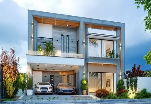 change it to the different materials
do not remove cars
do not change anything,a modern home that has a two car garage,modern house,two story house,modern architecture,beautiful home,exterior decorati