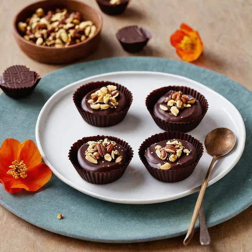 Belle Gibson from the whole pantry's – Chocolate Nut butter Cups,peanut butter cups,chocolate cornflakes cakes,mini chocolate cakes,chocolate muffins,brigadeiros,chocolate tarts,peanut butter cup,choc