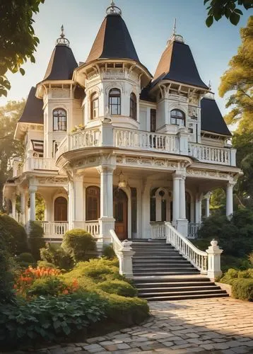 victorian house,victorian,old victorian,victorian style,fairy tale castle,fairytale castle,beautiful home,dreamhouse,victoriana,two story house,chateau,country house,mansion,large home,palladianism,country estate,italianate,villa,house in the forest,luxury home,Art,Artistic Painting,Artistic Painting 43