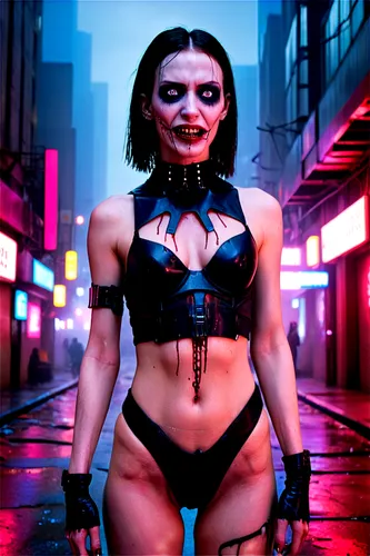 mileena,domino,harley quinn,catrina,mistretta,rubber doll,catwoman,vidya,bonnie,strongwoman,femme fatale,fey,villainess,kitana,neon body painting,aksana,daffney,saraya,bloodrayne,derivable,Conceptual Art,Sci-Fi,Sci-Fi 26